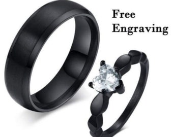 his and her couple rings
