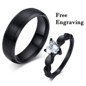 Couples promise rings etsy deals