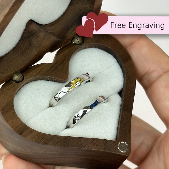 Couples promise rings etsy deals