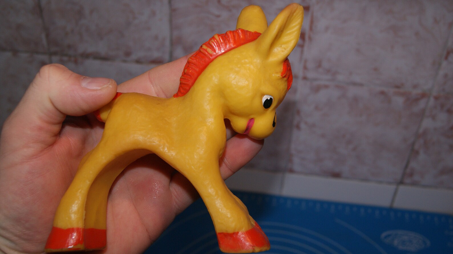 Rubber Toys. Set of Three Little Donkeys. Vintage Rubber Toys. Etsy