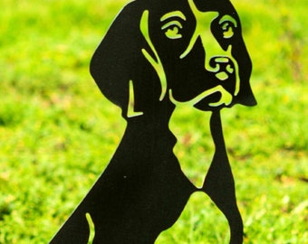 Beagle Foxhound Dog Metal Statue Garden Ornaments, Dog Sculpture, Dog Silhouette Home Decorations, Figure Gifts Ideas Owner Lover, Door Stop