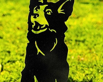 Border Collie Dog Metal Statue Garden Ornaments, Dog Sculpture Home Decoration, Dog Silhouette Figure Owner Lover Gifts, Door Stop Ideas