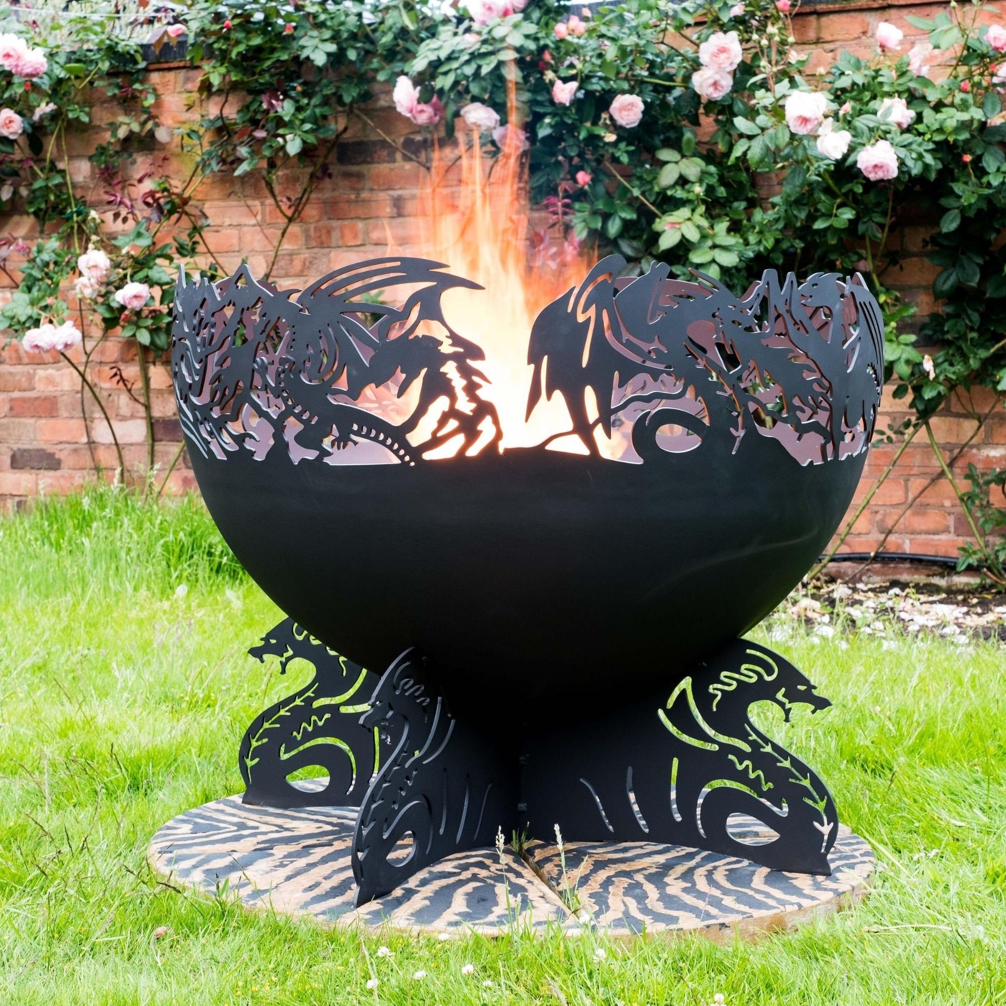 Fire Pit UK Dragons Ø0.9m Firepit Fire Bowl Patio Heater Etsy UK