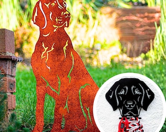 Vizsla Dog Garden Ornaments, Pointer Home Decor, Weimaraner Metal Statue, Birthday Christmas Gifts for Ridgeback Dog Owner, Lover