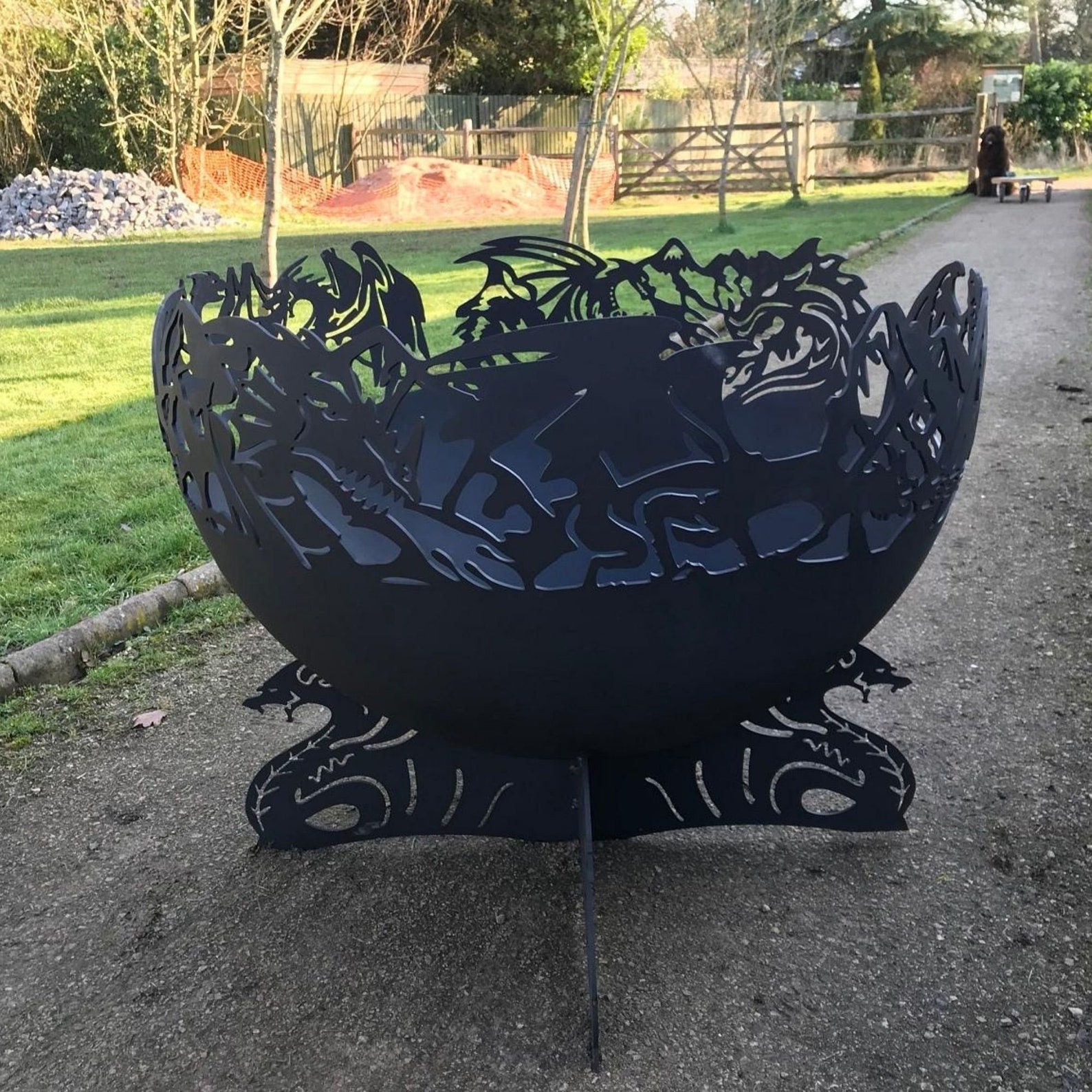 Fire Pit UK Dragons Ø0.9m Firepit Fire Bowl Patio Heater Etsy