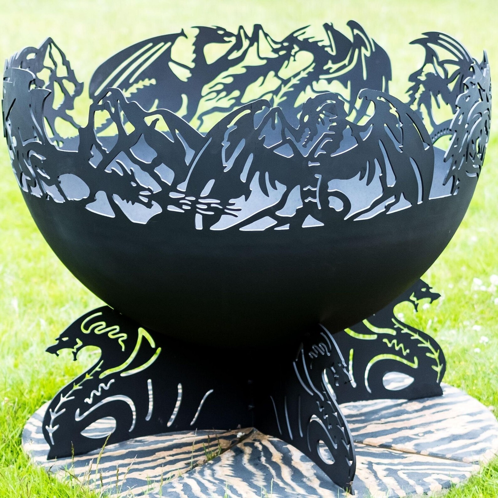 Fire Pit UK Dragons Ø0.9m Firepit Fire Bowl Patio Heater Etsy UK