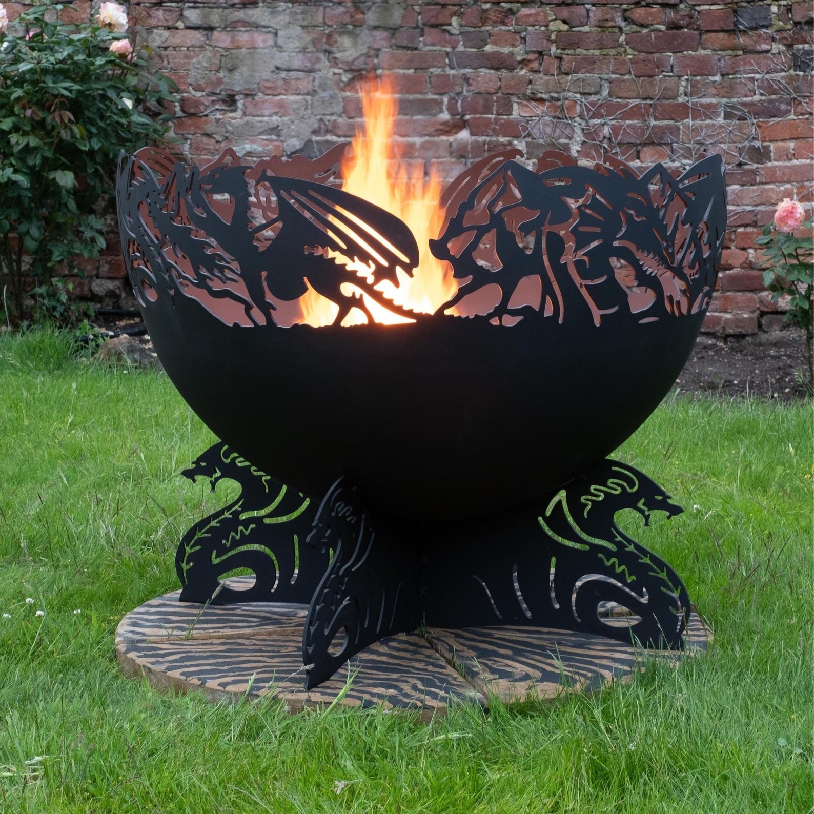 Fire Pit UK Dragons Ø0.9m Firepit Fire Bowl Patio Heater Etsy