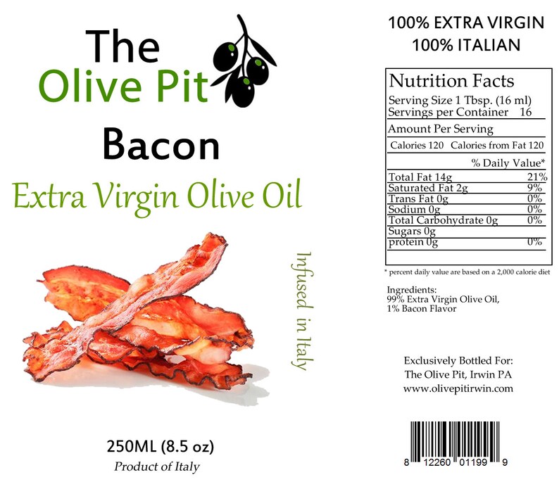 Bacon Extra Virgin Olive Oil Etsy