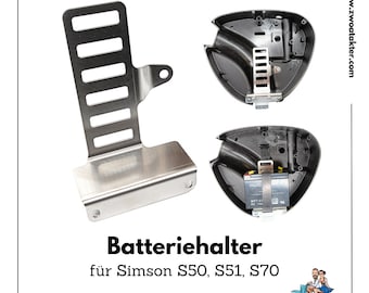 Batteriehalter Herzkasten für Simson S51, S50, S70 (Batteriefach Halteblech)