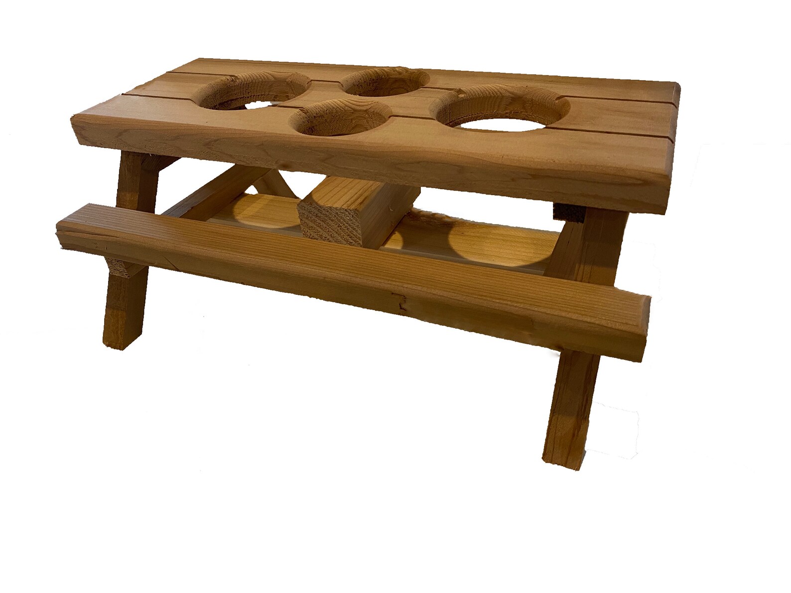 Mini Picnic Caddy Cedar grilling accessories Condiment Etsy