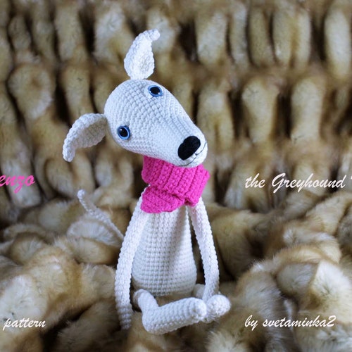 Crochet Whippet / Greyhound Amigurumi Pattern DOG Crochet | Etsy