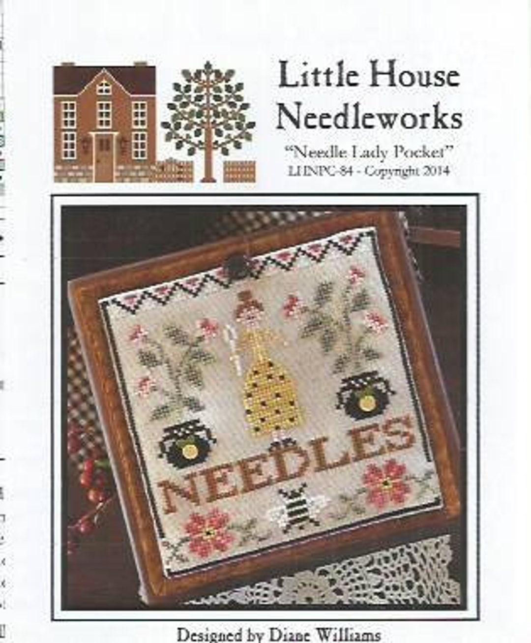 Little House Needleworks Needle Lady Pocket Etsy