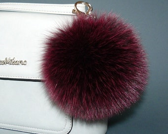 Purse puff keychain shop