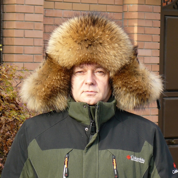 Fur Trapper Hat Men, Ushanka, Winter Fur Hat Men, Warm Fox Fur Aviator Hat,  Ear Flaps Hat, Leather Pilot Hat With Fur Trim, Fur Bomber Hat -  Norway