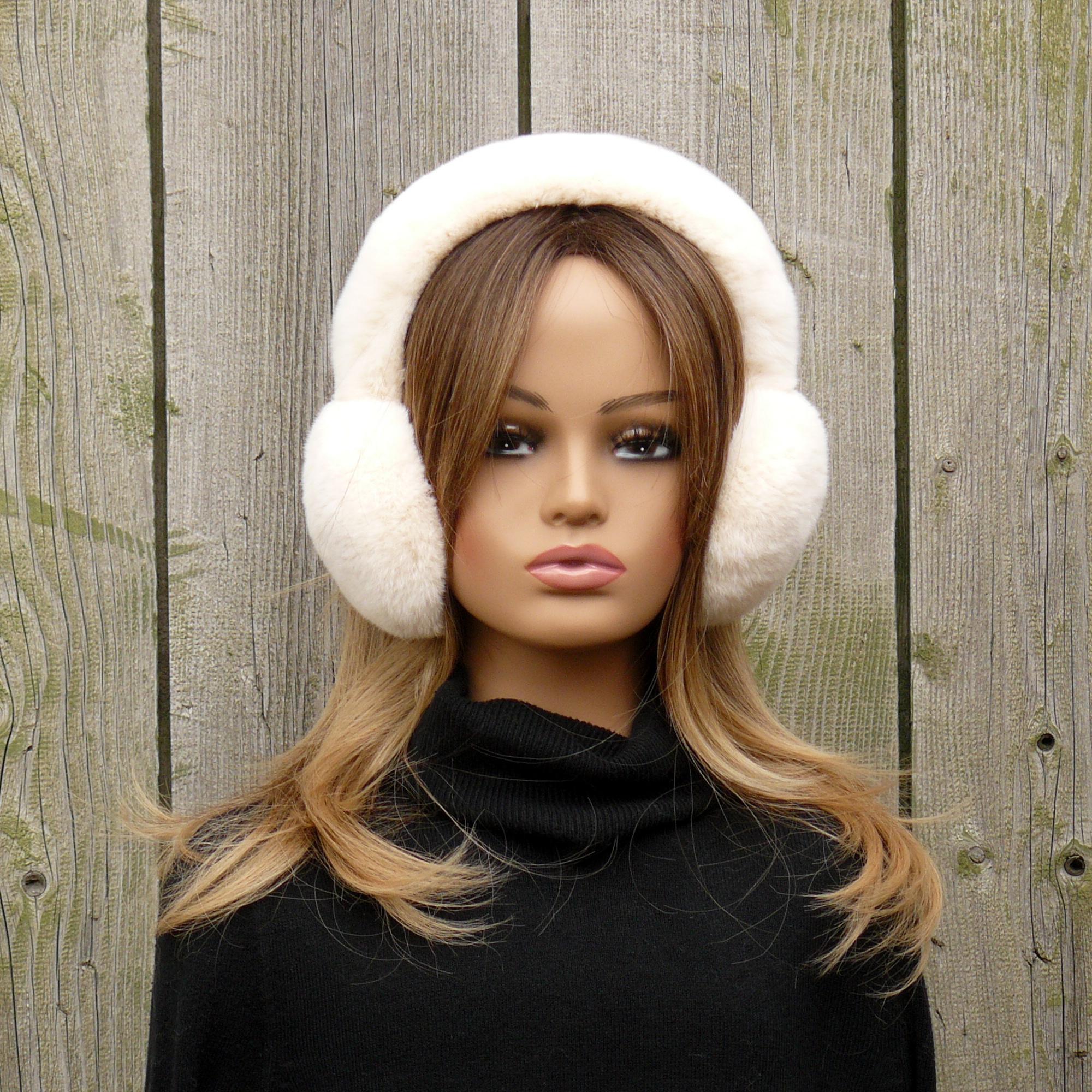 Rabbit Fur Earmuffs - Etsy display picture 1