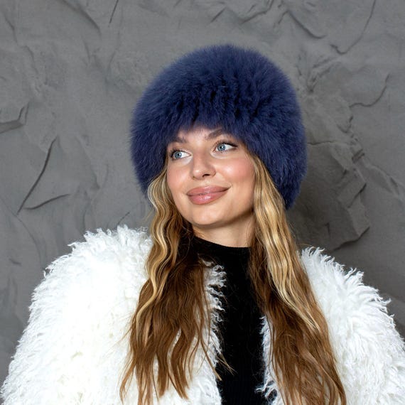 Cappello Invernale Da Donna In Finta Pelliccia Di Visone - Modello A Secchiello (Bucket Hat) - Morbido E Caldo - Taglia Unica Regolabile (55-58 Cm) - Colore Bianco - 3
