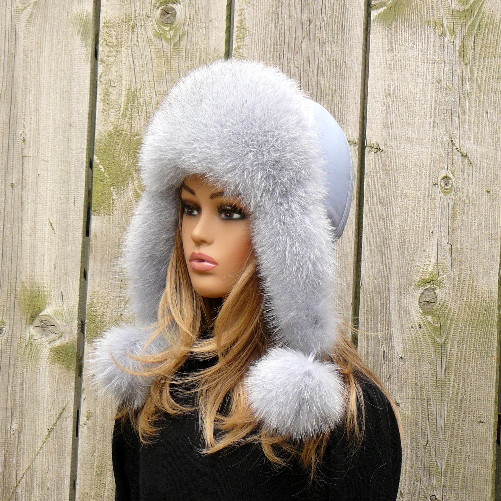 公式【1JINN STUDIO】 Fur Ear-Warmer Hat (3color) C.C Children's Kids' Winter Warm Cable Knit Fuzzy Lined Ear