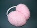 Light pink fur ear muffs, Rabbit  fur earmuffs for women and girls, Warm earmuffs, Gift for her,  Christmas gift, Fur Accessory 