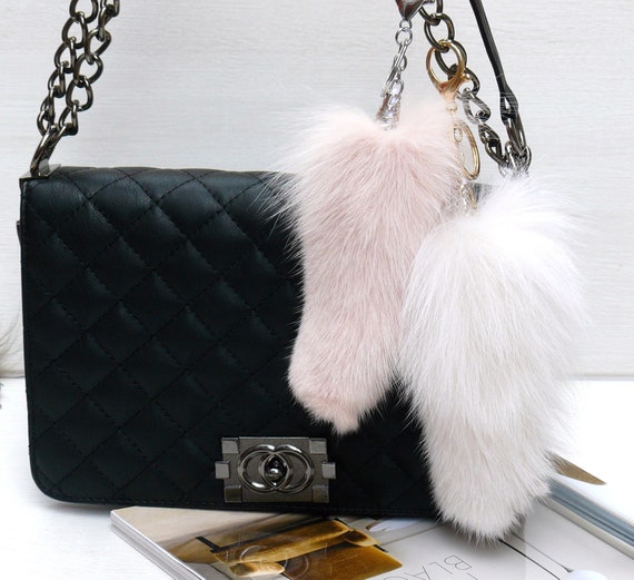 Chanel pom hotsell pom keychain