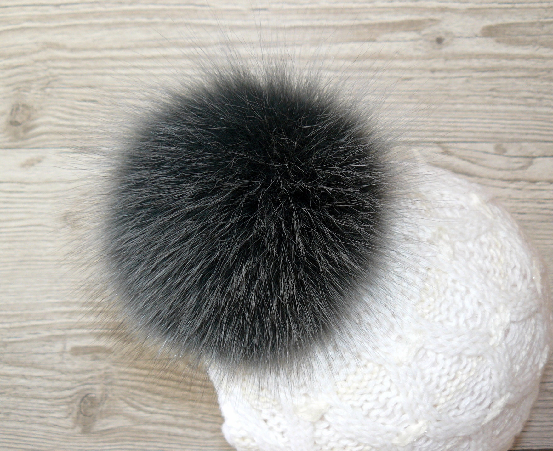 gray fur hat