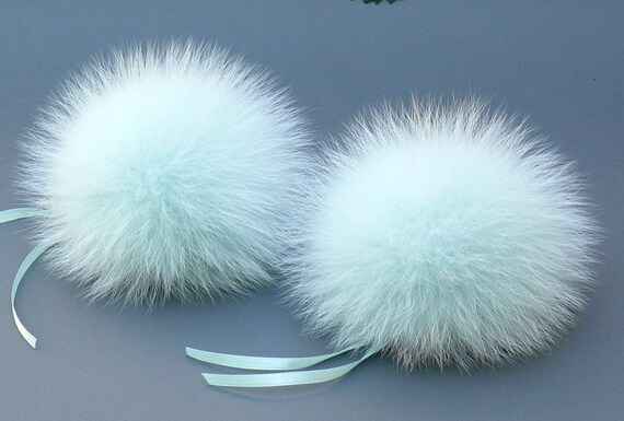 POM POM FOX TEAL POM POM FOX TEAL