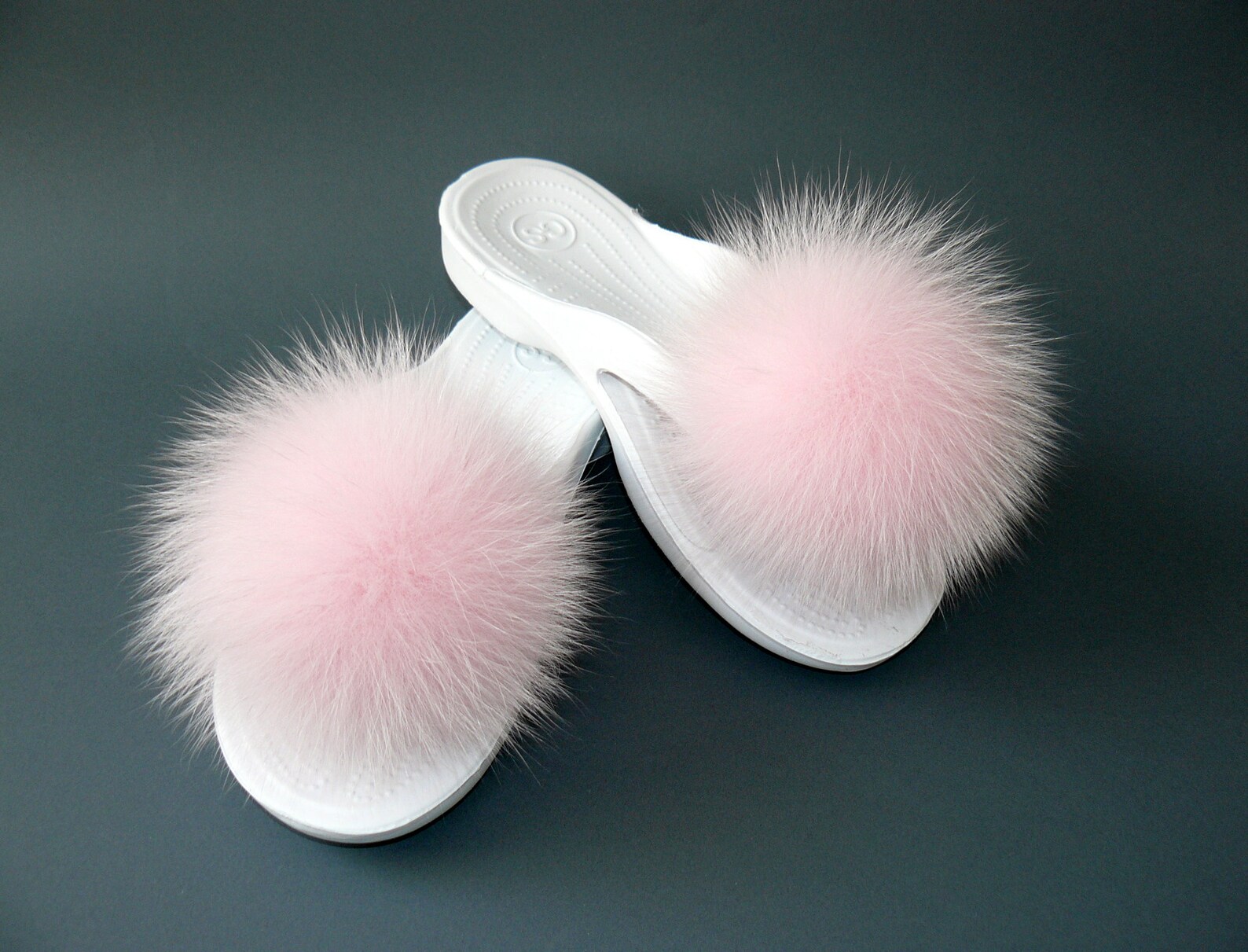 Fur shoe clips Real fox fur pom pom shoe clips fur shoe Etsy