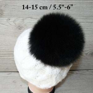 12Pcs Faux Fox Fur Pom Pom Balls DIY Fur Fluffy Pom Pom With