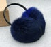 Dark Blue Earmuffs, Ear Warmers, Girl ear muffs, winter accessory, Fur Ear Muffs, Soft Earwarmers, Women's Earmuffs, Fur Earmuff Warmer 