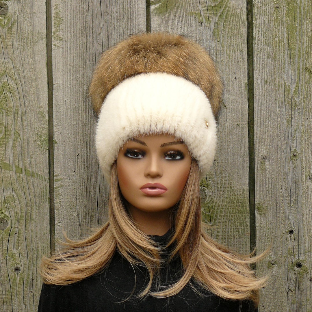 Cappello Invernale Colbacco Bianco Pelliccia Colbacco Donna Berretto  Invernale Eco Polar Pelliccia Sintetica