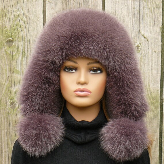 Fluffy Trapper Hat - Cozy Beige Faux Fur for Winter Warmth