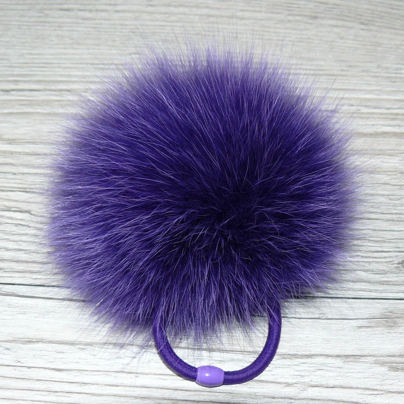 Purple Fur Scrunchie - Etsy display picture 3