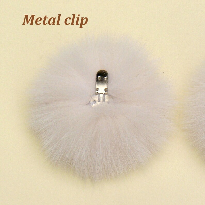 Shoe Clips for Women, Shoe Pompom, Shoe Decorations, White Wedding Shoe Clips, Bridal Shoe Clips, Fluffy Pom Pom Shoe Brooch, Furry Shoe Bow image 6