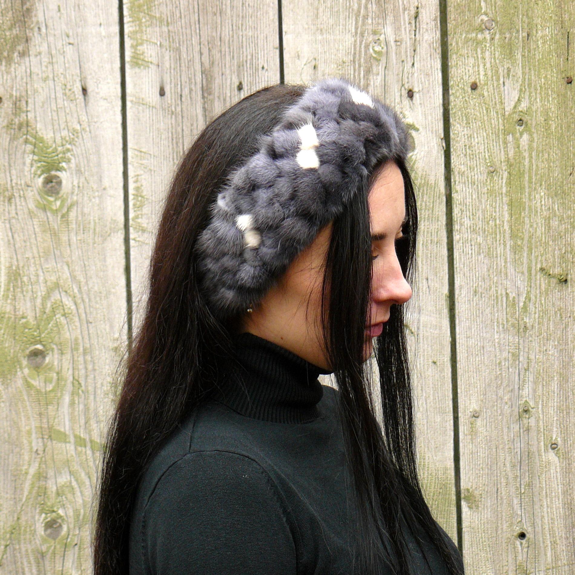 Black Mink Headband - Etsy display picture 1