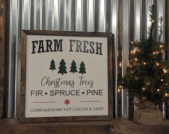Farm Fresh Christmas Trees | Farm Fresh | Christmas Trees | Fir Spruce Pine | Christmas Signs | Farm Fresh Christmas