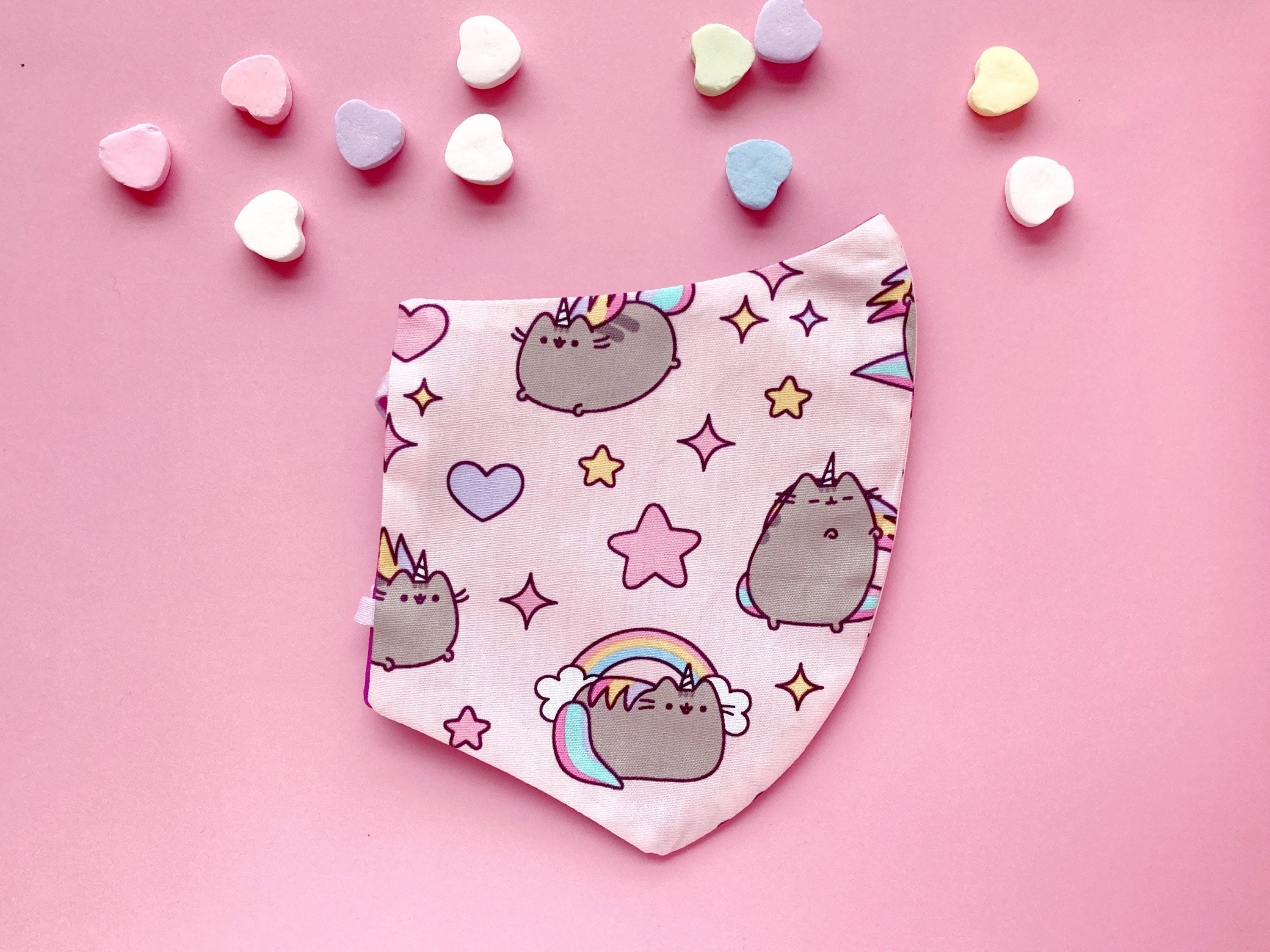 Pusheen Cat Face Mask 100 Cotton Face Mask Kids and Adult Etsy