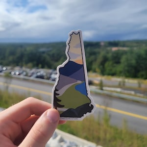 New Hampshire Mountains Vinyl Sticker