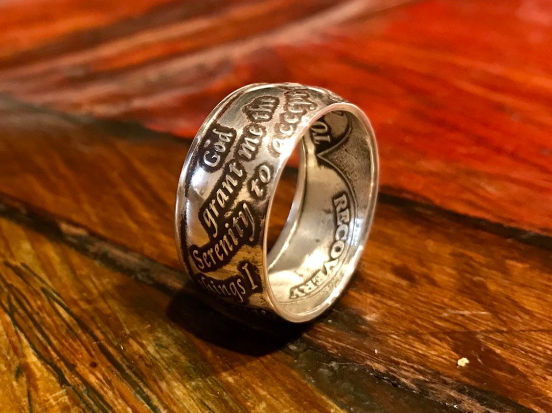 Silver Serenity Prayer Ring - Etsy