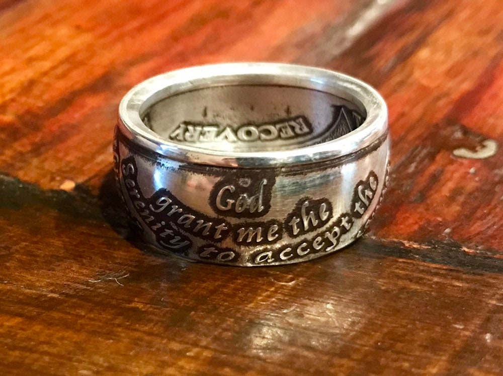 Silver Serenity Prayer Ring - Etsy