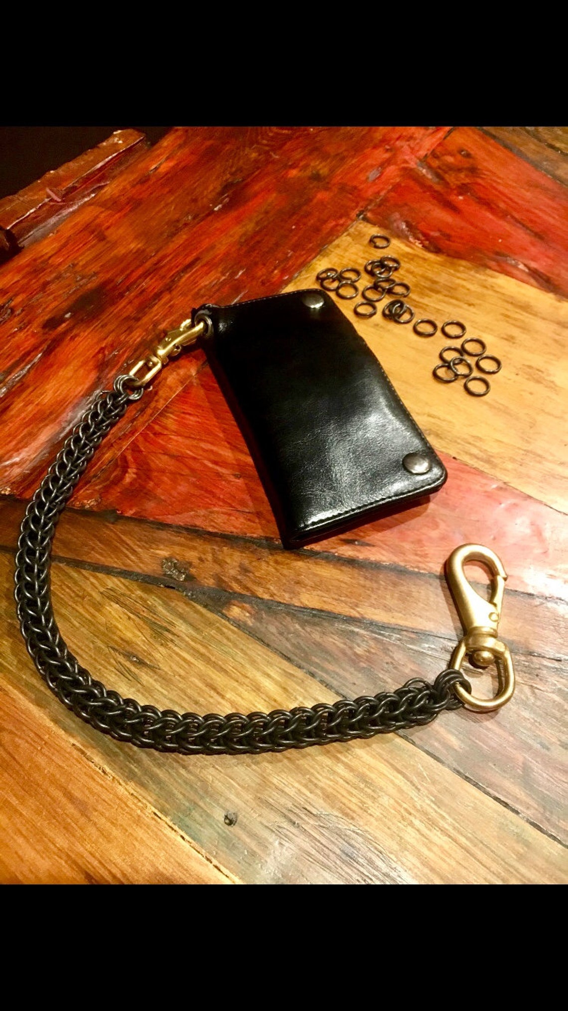 FULL MONTY full Persian Chainmaille Weave Wallet Chain Etsy