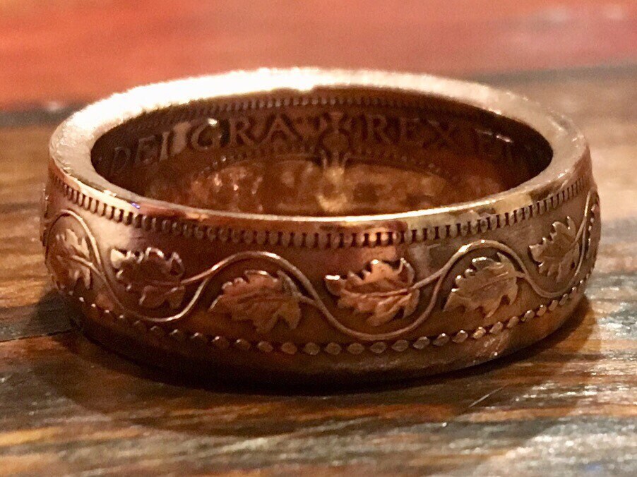 Canadian Large Cent Coin Ring - Etsy
