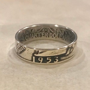 Silver George Washington Quarter Ring