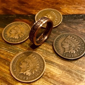 Indian Head Penny Coin Ring