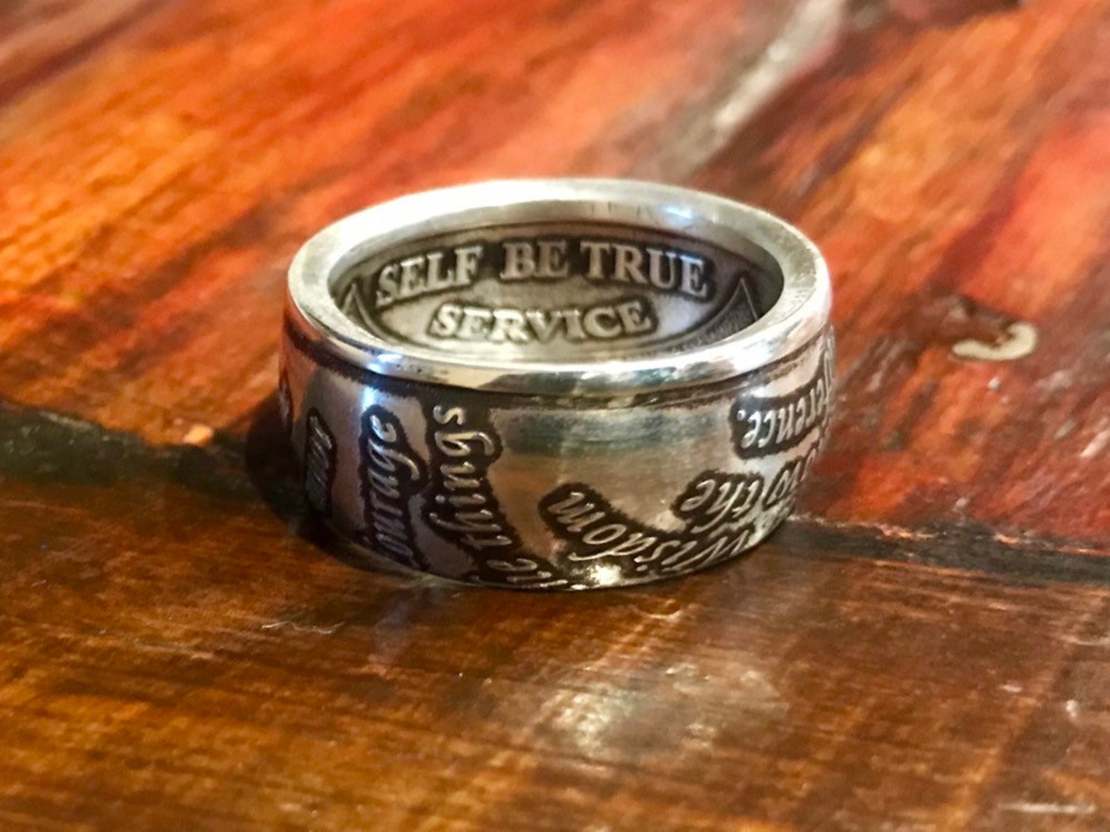 Silver Serenity Prayer Ring - Etsy