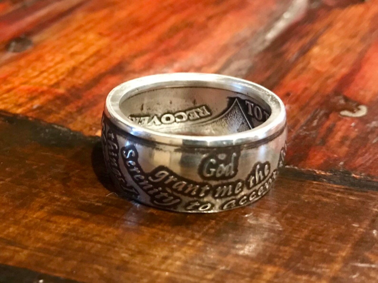 Silver Serenity Prayer Ring - Etsy