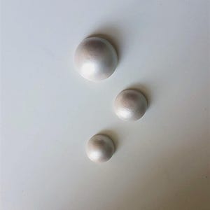 Retro Bubble Wall Plaques (Pearl) - Vintage-stil kritor som passar till sjöjungfru och fisk från mitten av århundradet, Lefton, Norcrest