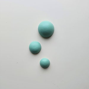 Retro Bubble Wall Plaques (Aqua) - Vintage style chalkware to accompany Mid-century Mermaid and Fish, Lefton, Norcrest, kitsch, bathroom