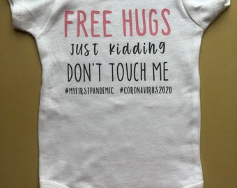 Free Hugs T Shirt Cute Fun Family Love Peace
