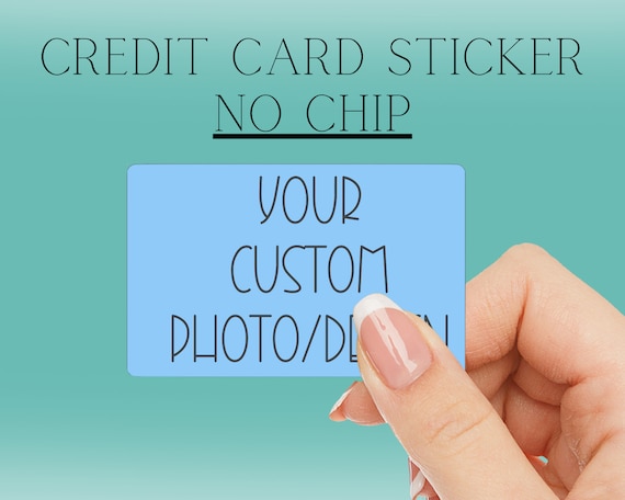 Personalized Credit Card Skin, Custom No Chip Debit Card Sticker, Credit Card Cover, Credit Card Sticker, Debit Card Skin