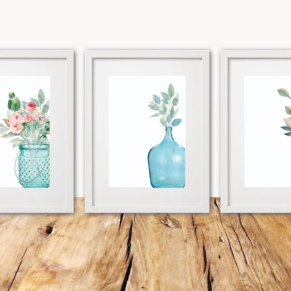 Teal Wall Art - Etsy