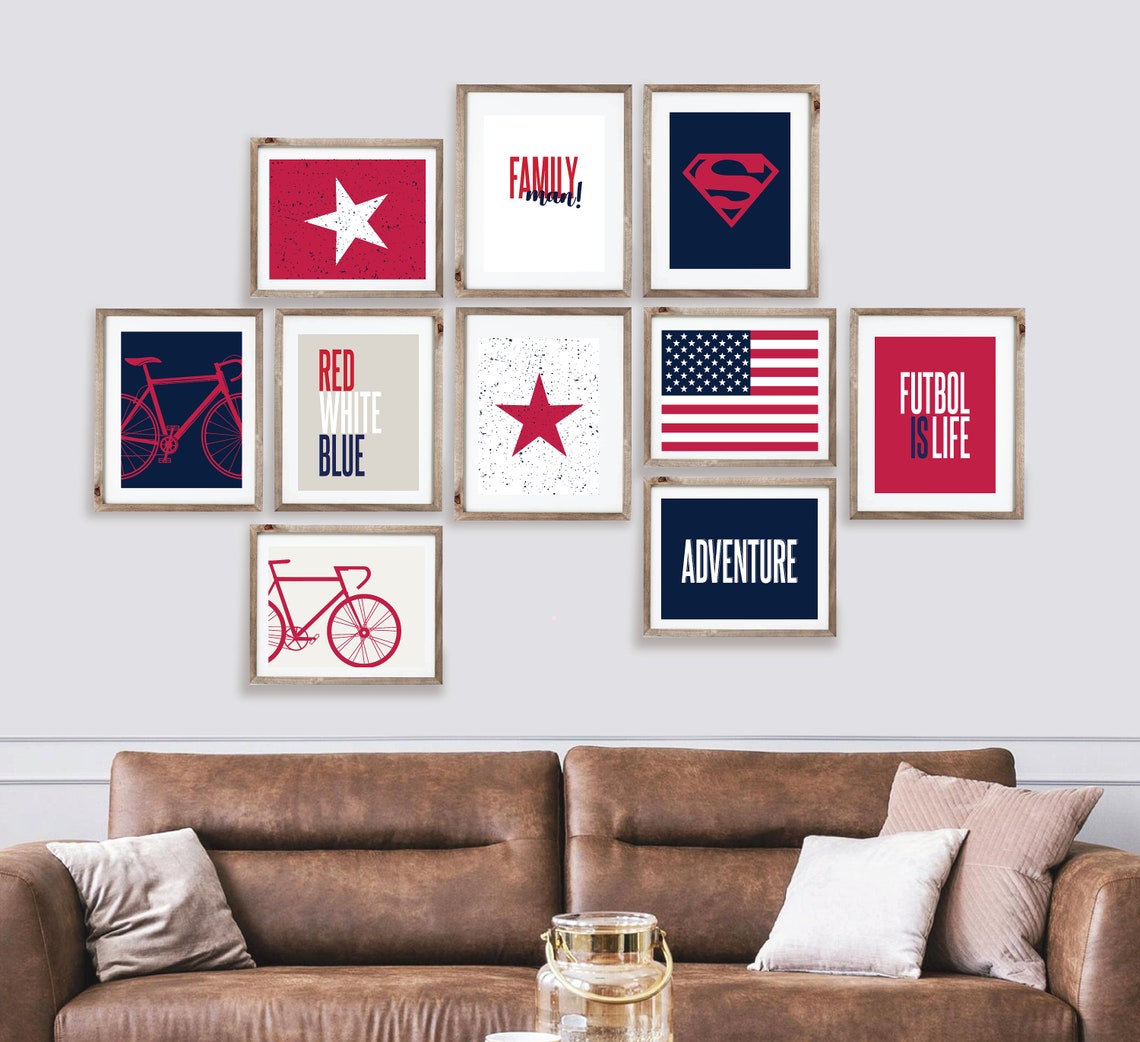 17 Teen Room Wall Art Print Set Americana Mega Bundle Set - Etsy